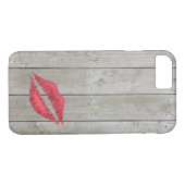 Rustikales Kiss iPhone 7 Fall Case-Mate iPhone Hülle (Rückseite (Horizontal))