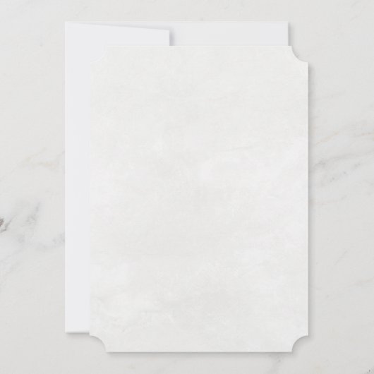 Rustikales Kleider Wasserfarben Einladung (Rückseite)