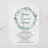 Rustikales Kleider Wasserfarben Einladung (Vorne/Hinten)