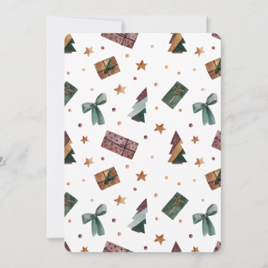 Rustikales kleines Bündel von Joy Baby Shower Invi Einladung (Rückseite)