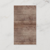 Rustikales Kleinkantentuch Begleitkarte (Rückseite)