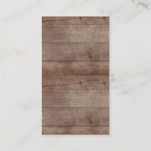 Rustikales Kleinkantentuch Begleitkarte (Rückseite)