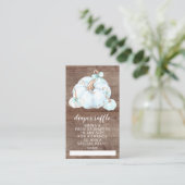 Rustikales Kleinkantentuch Begleitkarte (Stehend Vorderseite)