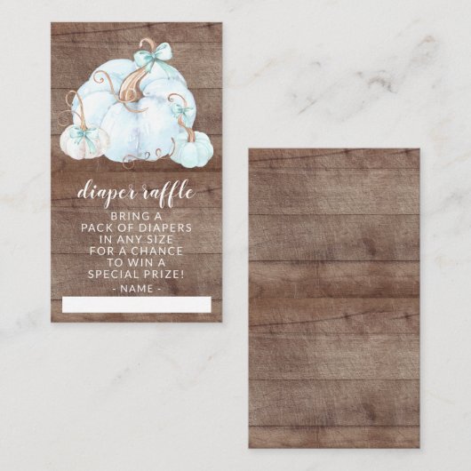 Rustikales Kleinkantentuch Begleitkarte (Vorne/Hinten)