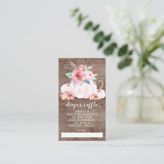 Rustikales Kleinkantentuch Begleitkarte (Stehend Vorderseite)