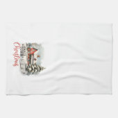 Rustikales Kleinstädter Weihnachtsbauernhaus Geschirrtuch (Horizontal)