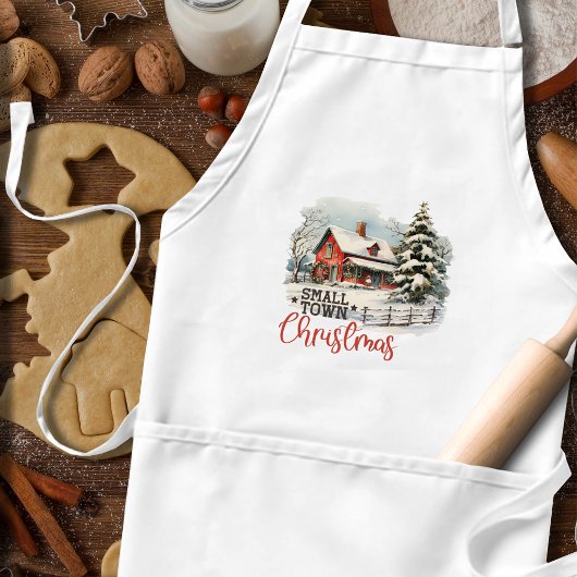 Rustikales Kleinstädter Weihnachtsbauernhaus Schürze