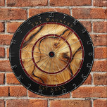 Rustikales Knottierholz, benutzerdefinierter Famil Dartscheibe<br><div class="desc">Rustikal und dennoch elegant,  ist dieses geknotete Mitteltonholzdesign mit schwarzen und bordeauxfarbenen Akzenten ein stilvolles Geschenk für jeden,  der gerne Darts spielt. Fügen Sie diesem klassischen und zeitlosen Dartboard Ihren eigenen,  benutzerdefinierten Familiennamen,  feststehendes Datum oder einen anderen Text hinzu.</div>