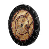 Rustikales Knottierholz, benutzerdefinierter Famil Dartscheibe (Vorderseite rechts)