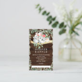 Rustikales Koala Bear Baby Duschkabine Windelwanne Begleitkarte (Stehend Vorderseite)