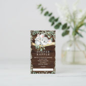 Rustikales Koala Bear Baby Duschkabine Windelwanne Begleitkarte (Stehend Vorderseite)