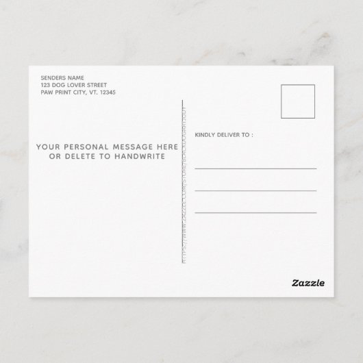 Rustikales Kopfbrett Wir haben die Ankündigung zum Postkarte (Rückseite)