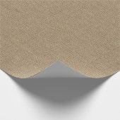 Rustikales Körner-Sack-Stoffmuster Geschenkpapier (Ecke)