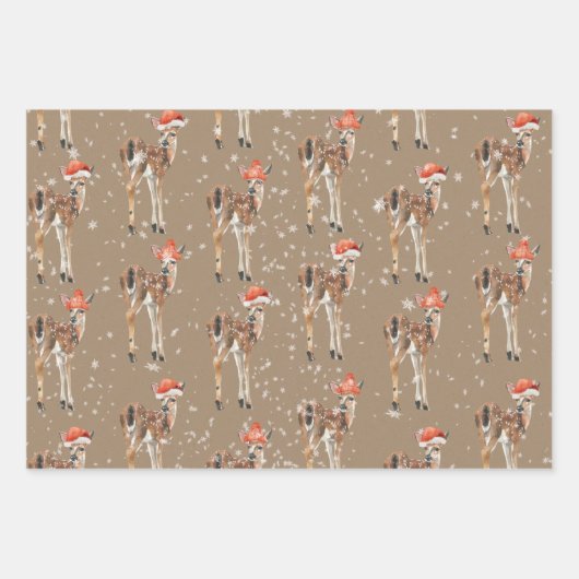 Rustikales Kraft Baby kann für Ferien verkleidet w Geschenkpapier Set (Vorderseite 3)