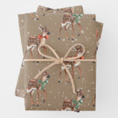 Rustikales Kraft Baby kann für Ferien verkleidet w Geschenkpapier Set (Beispiel)