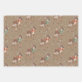 Rustikales Kraft Baby kann für Ferien verkleidet w Geschenkpapier Set (Vorderseite)