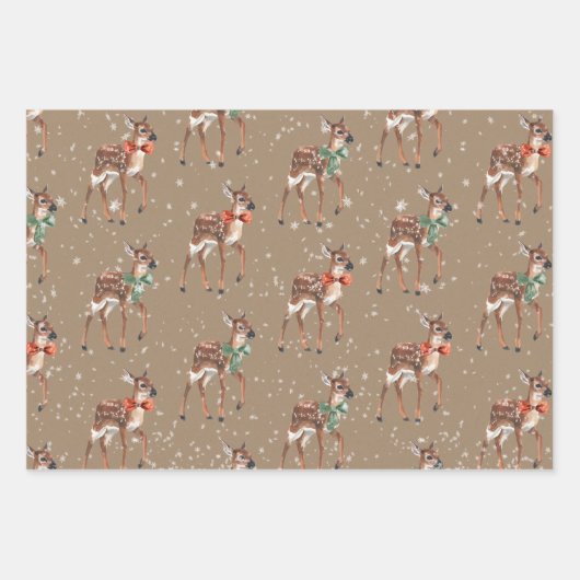 Rustikales Kraft Baby kann für Ferien verkleidet w Geschenkpapier Set (Vorderseite)