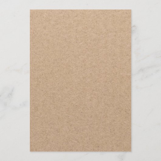 Rustikales Kraft-Brautparty (Rückseite)