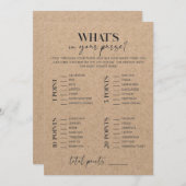 Rustikales Kraft-Brautparty (Vorne/Hinten)