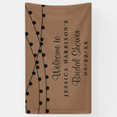 Rustikales Kraft-Brautparty Banner (Vertikal)