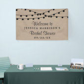 Rustikales Kraft-Brautparty Banner (Messeveranstaltung)