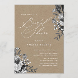 Rustikales Kraft-Brautparty Einladung