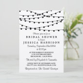 Rustikales Kraft-Brautparty Einladung (Stehend Vorderseite)