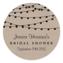 Rustikales Kraft-Brautparty