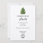 Rustikales Kraft Corporate Business Weihnachten Pa Einladung (Vorderseite)