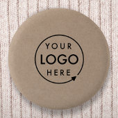 Rustikales Kraft-Logo | Business Corporate Modern Button