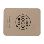 Rustikales Kraft-Logo | Business Corporate Modern Magnet (Horizontal)