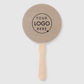 Rustikales Kraft-Logo | Förderung moderner Unterne Fächer (Vorderseite)