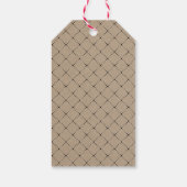 Rustikales Kraft Modernes Skript-Brautparty Geschenkanhänger (Rückseite)