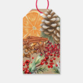 Rustikales Kraft-Weihnachts- Potpourri zum Köcheln Geschenkanhänger (Rückseite)