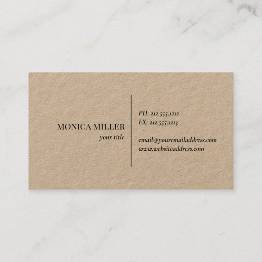 Rustikales Kraftberglogo Visitenkarte (Rückseite)