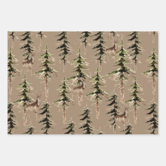 Rustikales Kräftemehl in einem Wald Geschenkpapier Set (Vorderseite 3)