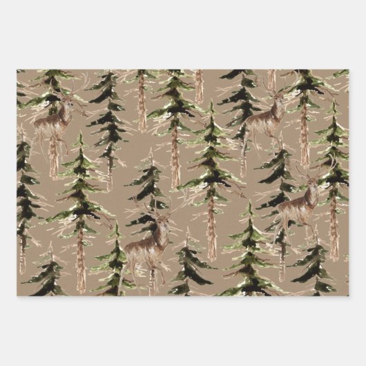 Rustikales Kräftemehl in einem Wald Geschenkpapier Set (Vorderseite 2)