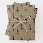 Rustikales Kräftemehl in einem Wald Geschenkpapier Set (Beispiel)