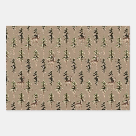 Rustikales Kräftemehl in einem Wald Geschenkpapier Set (Vorderseite)