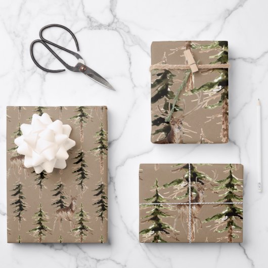 Rustikales Kräftemehl in einem Wald Geschenkpapier Set (Vorderseite)