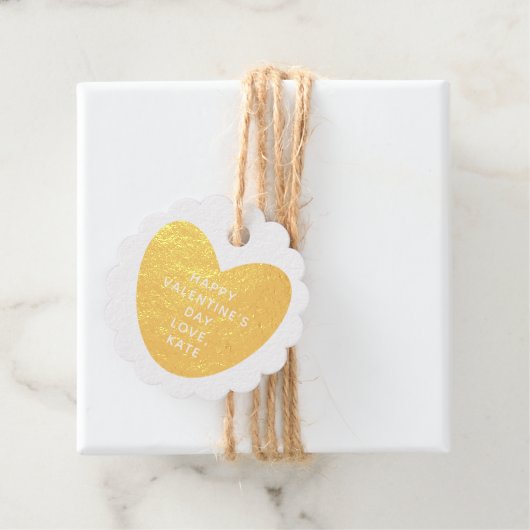 Rustikales Kraftgold Geschenkanhänger (Mit Box)