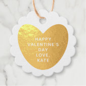 Rustikales Kraftgold Geschenkanhänger (Vorderseite)