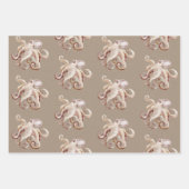 Rustikales Kraftpapier Aquarium 3 Geschenkpapier Set (Vorderseite)