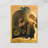 Rustikales Kraftpapier der Saison Visitenkarte (Rückseite)