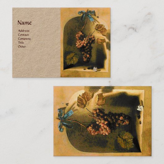 Rustikales Kraftpapier der Saison Visitenkarte (Vorne/Hinten)