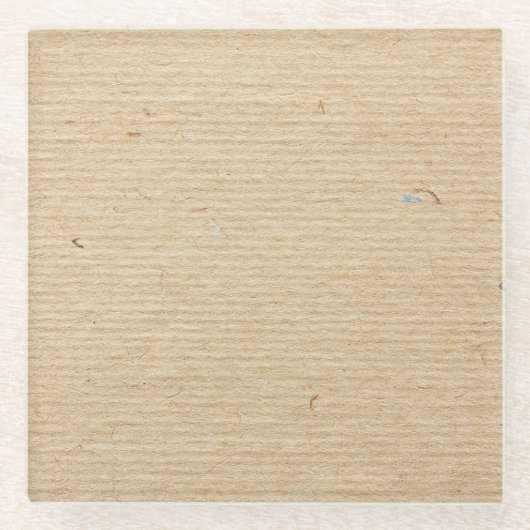 Rustikales Kraftpapier: Texturierter Hintergrund. Glasuntersetzer (Vorderseite)