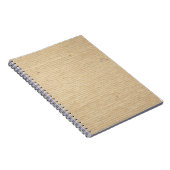 Rustikales Kraftpapier: Texturierter Hintergrund. Notizblock (Rechte Seite)