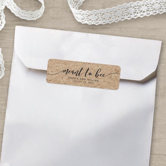 Rustikales Kraftskript bedeutet, das Hochzeitslabe