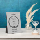 Rustikales Krautholz Graue je nach Kundenwunsch Fotoplatte (Seite)