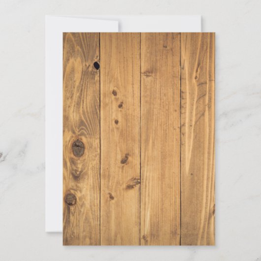 Rustikales Kreuz mit Sonnenblumen Taufe & Pitch in Einladung (Rückseite)